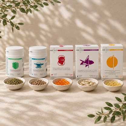 Photo de groupe du pack Vegetarisch/Veganistisch avec CC Complex n11, n9, n3, n4, n1